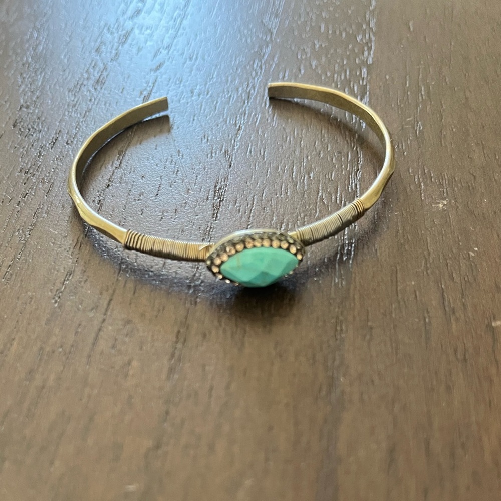 Turquoise skinny cuff bracelet